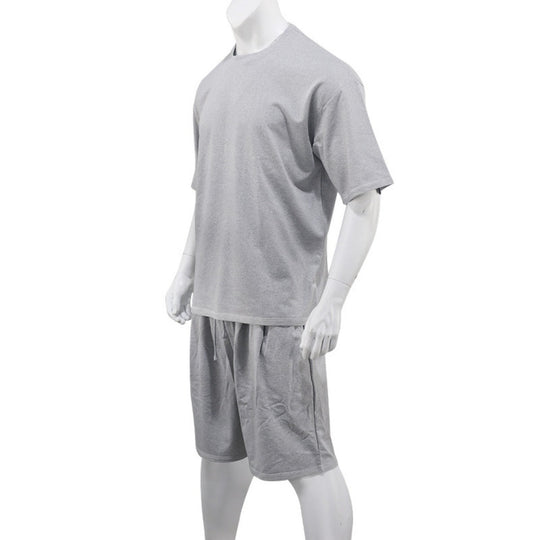 Lockeres T-Shirt Shorts einfarbiges Set