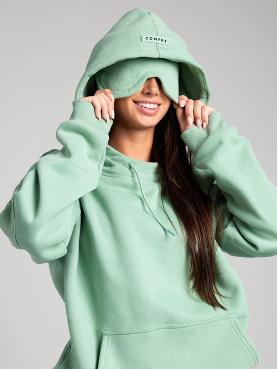 Bequemer Reise-Hoodie mit Flugmodus-Grafik