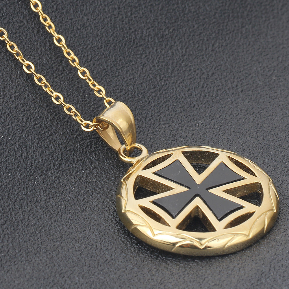 Damen Anhänger mit asymmetrischem Kreuzdesign und hochwertiger Edelstahlkette Shop Nory