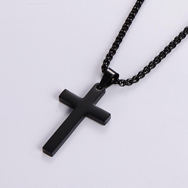 Kreuz Kette in Edelstahl - 18k vergoldet | Shop Nory
