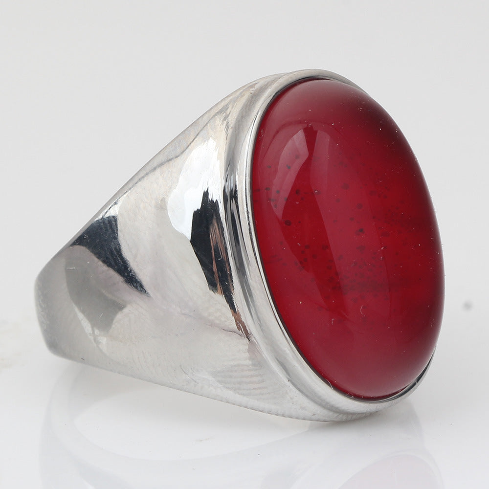 Damen Siegelring aus hochwertigem Edelstahl mit glänzendem, minimalistischen Design Shop Nory