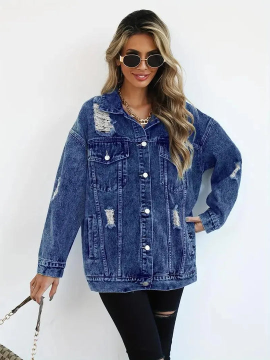 Oversized Jeansjacke für Damen
