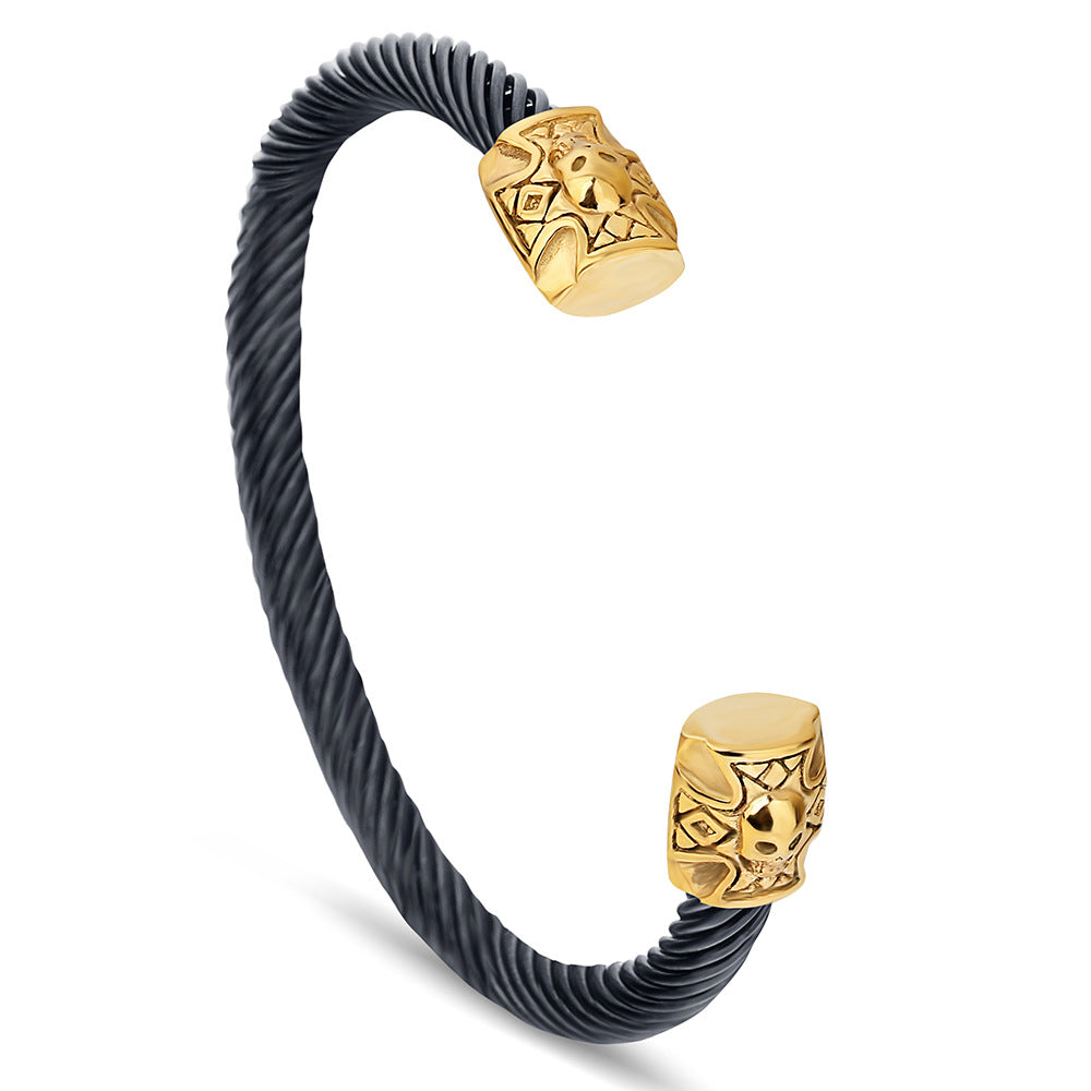 Damen Armreif mit kunstvollem Totenkopf-Design Shop Nory