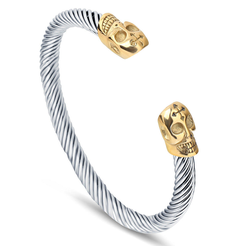 Damen Armreif mit Totenkopf-Design Shop Nory