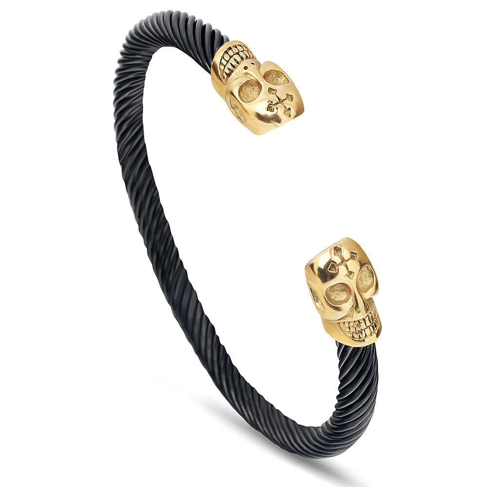 Damen Armreif mit Totenkopf-Design Shop Nory