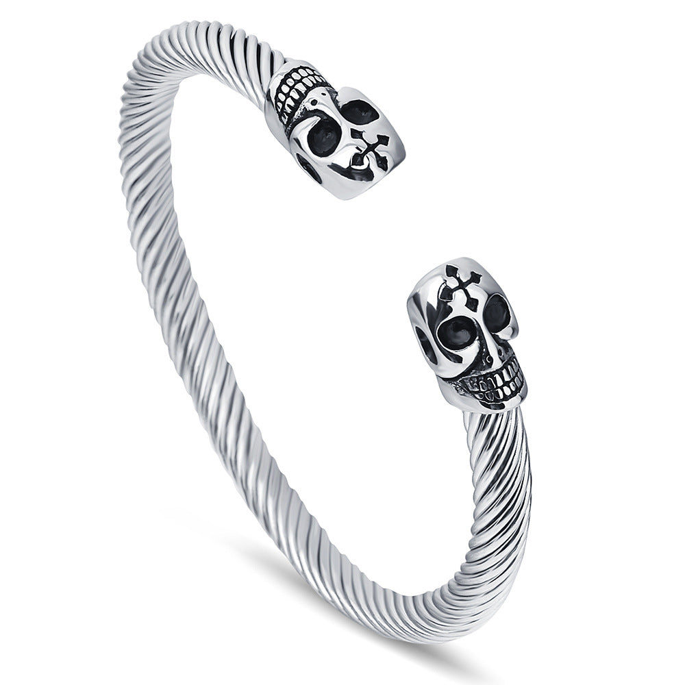 Damen Armreif mit Totenkopf-Design Shop Nory
