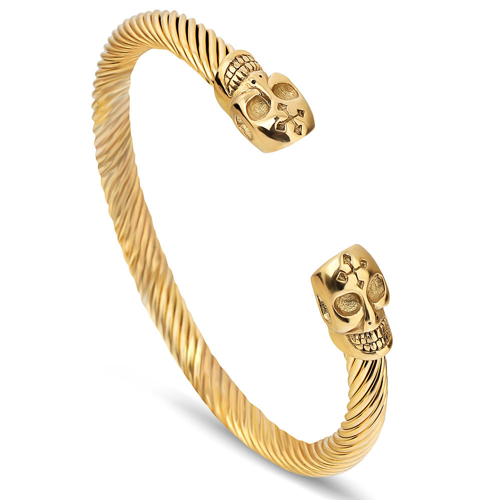 Damen Armreif mit Totenkopf-Design Shop Nory