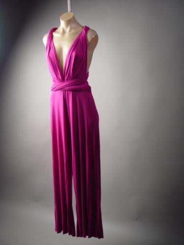 Damen Eleganter Jumpsuit mit Tiefem V-Ausschnitt und Innovativer Wickeloptik