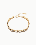 Luxe Hexa Crystal Gold Kettenarmband | Shop Nory