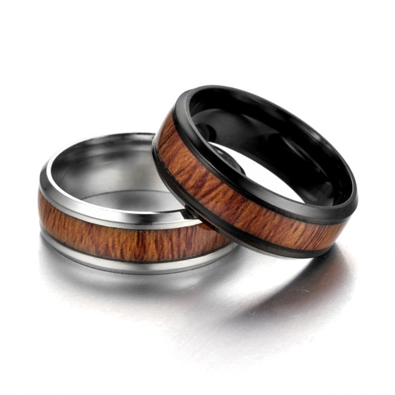 Herren Ring mit hochwertiger Holz- und Edelstahlkombination Shop Nory