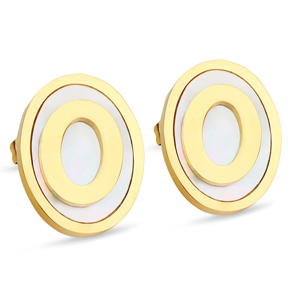 Damen Ohrstecker im modernen, ovalen Design mit zeitloser Eleganz Shop Nory