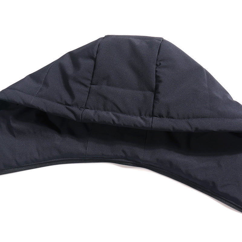 Herren Mittellanger Steppparka mit Kapuze und winddichter Thermoisolierung Shop Nory