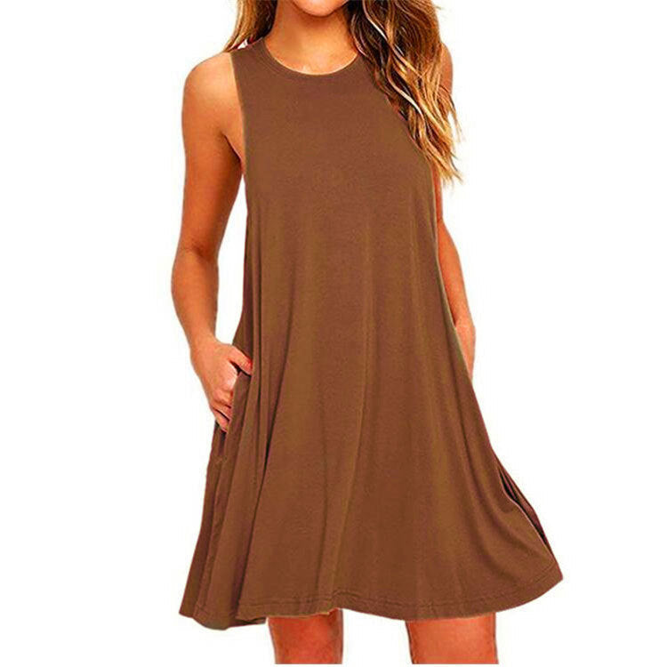 Damen Elegantes Minikleid mit Hochkragen und tailliertem Schnitt