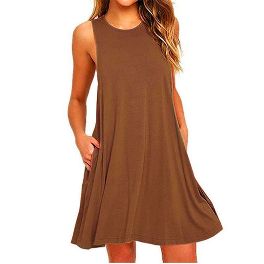 Damen Elegantes Minikleid mit Hochkragen und tailliertem Schnitt