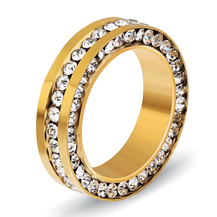 Damen Ring mit funkelndem Zirkonia-Akzent und hochwertigem Goldfinish Shop Nory