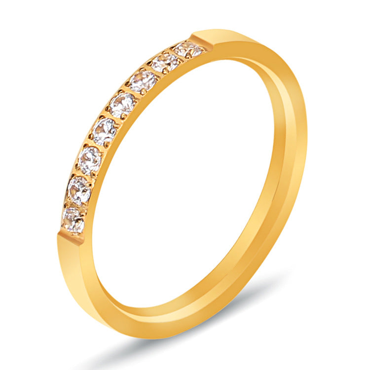 Damen zeitloser Ring mit funkelnden Kristallen Shop Nory