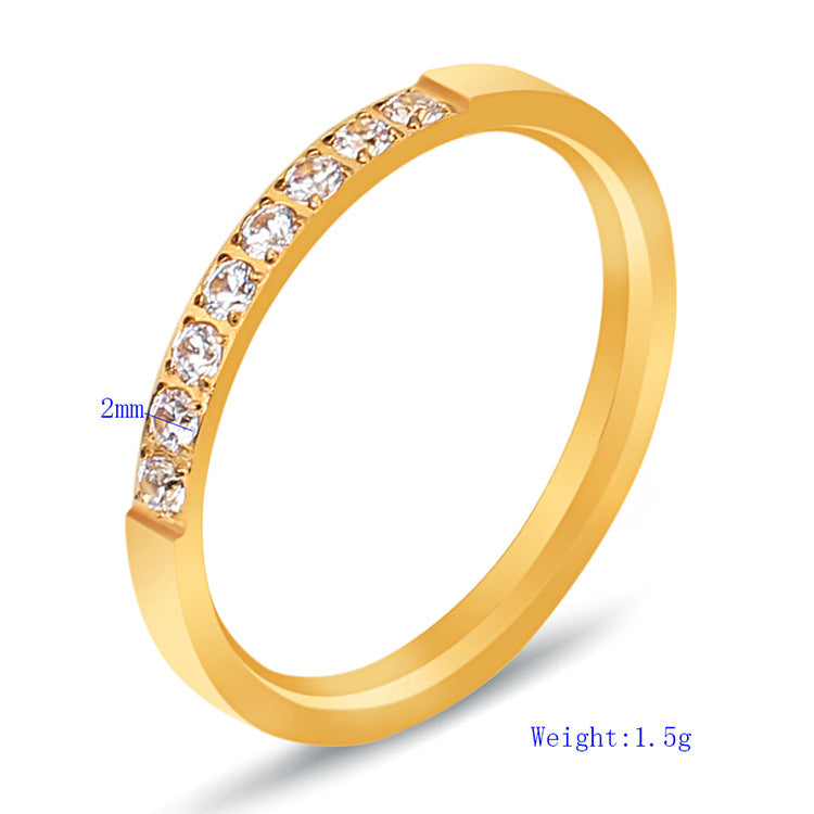 Damen zeitloser Ring mit funkelnden Kristallen Shop Nory