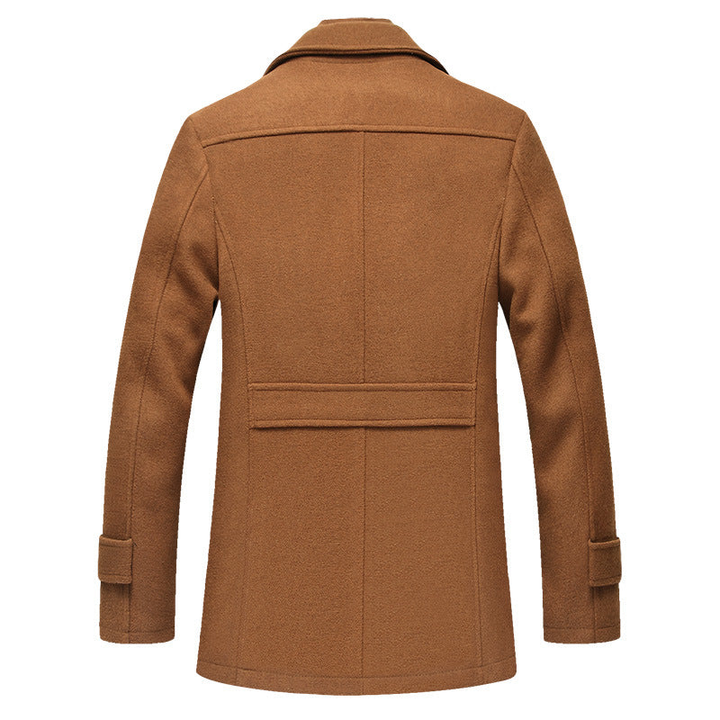 Herren Wollmix-Kurzmantel mit integrierter gesteppter Innenjacke und Hemdkragen Shop Nory