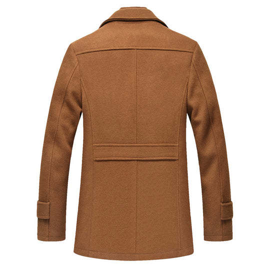 Herren Wollmix-Kurzmantel mit integrierter gesteppter Innenjacke und Hemdkragen Shop Nory