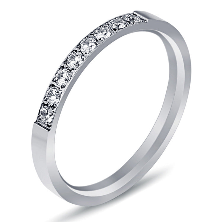 Damen zeitloser Ring mit funkelnden Kristallen Shop Nory