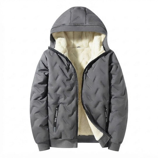 Herren Warme Steppjacke mit Kapuze Shop Nory