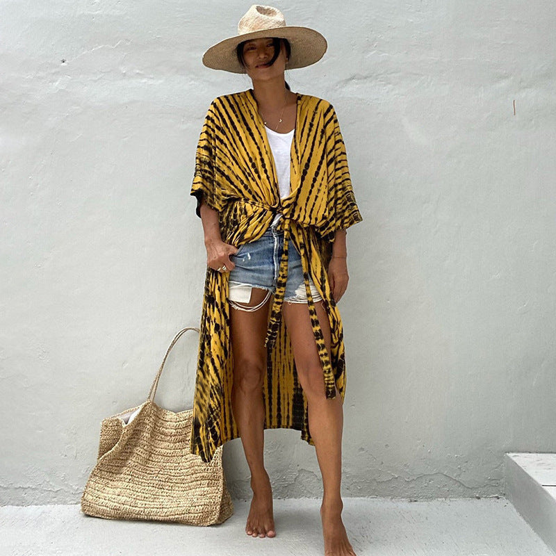Glamouröse Sonnenschutz Resort Strandkleid Cover Up