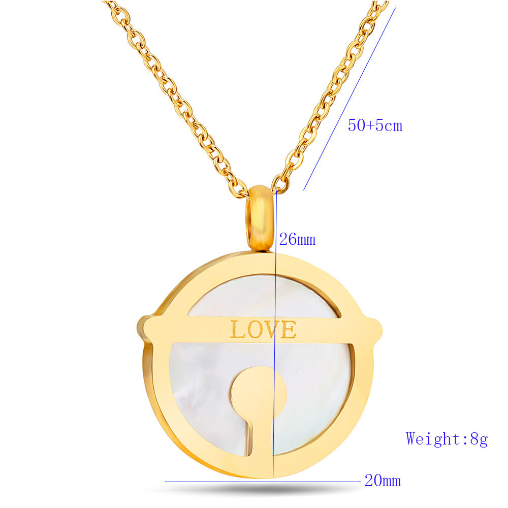 Damen Halskette mit elegantem LOVE-Anhänger aus hochwertigem Edelstahl Shop Nory