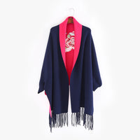 Pfingstrose – Marineblau/Magenta