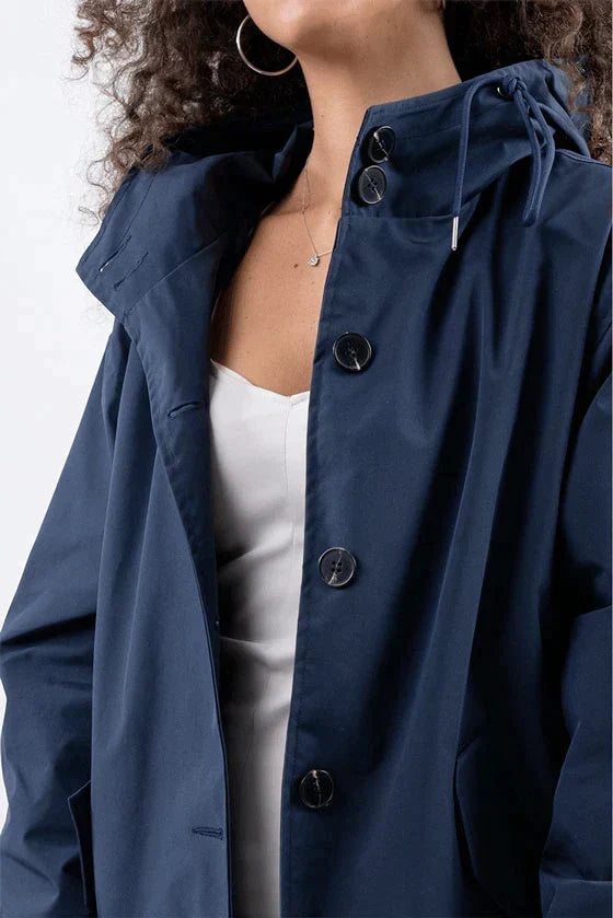 ShopNory Damen Windbreaker Mantel mit Kapuze