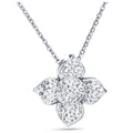 Damen Halskette mit funkelndem Blumenanhänger Shop Nory