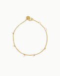 Luxe Schneeflocken Kristall Gold Kettenarmband | Shop Nory