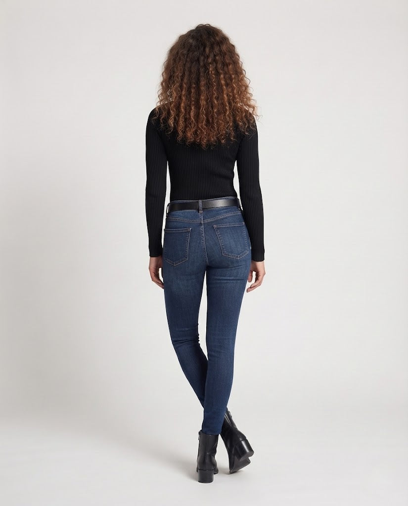 Damen Feiner Kaschmir‑Look Stehkragenpullover mit überschnittener Schulter Shop Nory