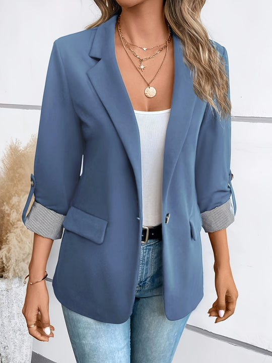 Shopnory | Eleganter Business Longblazer Mit