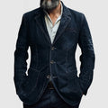 Lässiger Herbst Einzelreihe Denim Blazer für Herren