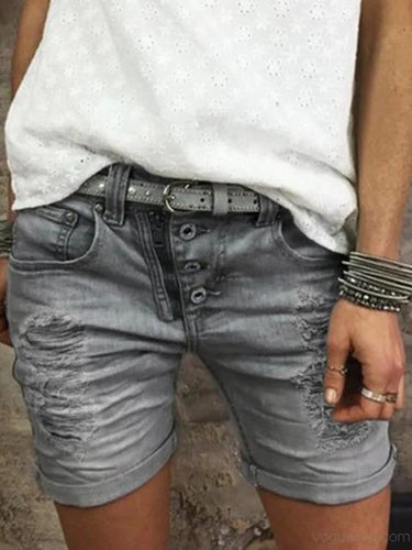 Shopnory | Jahrgang Denim Lässige Shorts