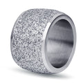 Damen Ring mit funkelndem Sandfinish und modernem Design Shop Nory