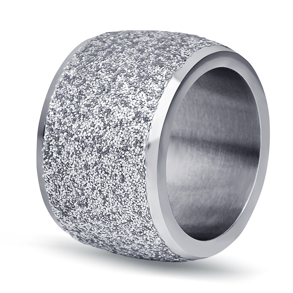 Damen Ring mit funkelndem Sandfinish und modernem Design Shop Nory