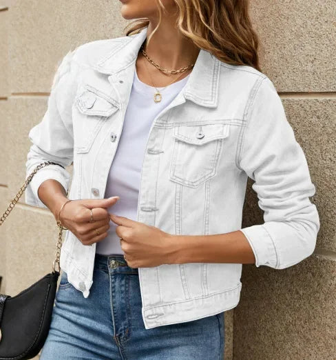 Lässige Denim Jacke für Damen