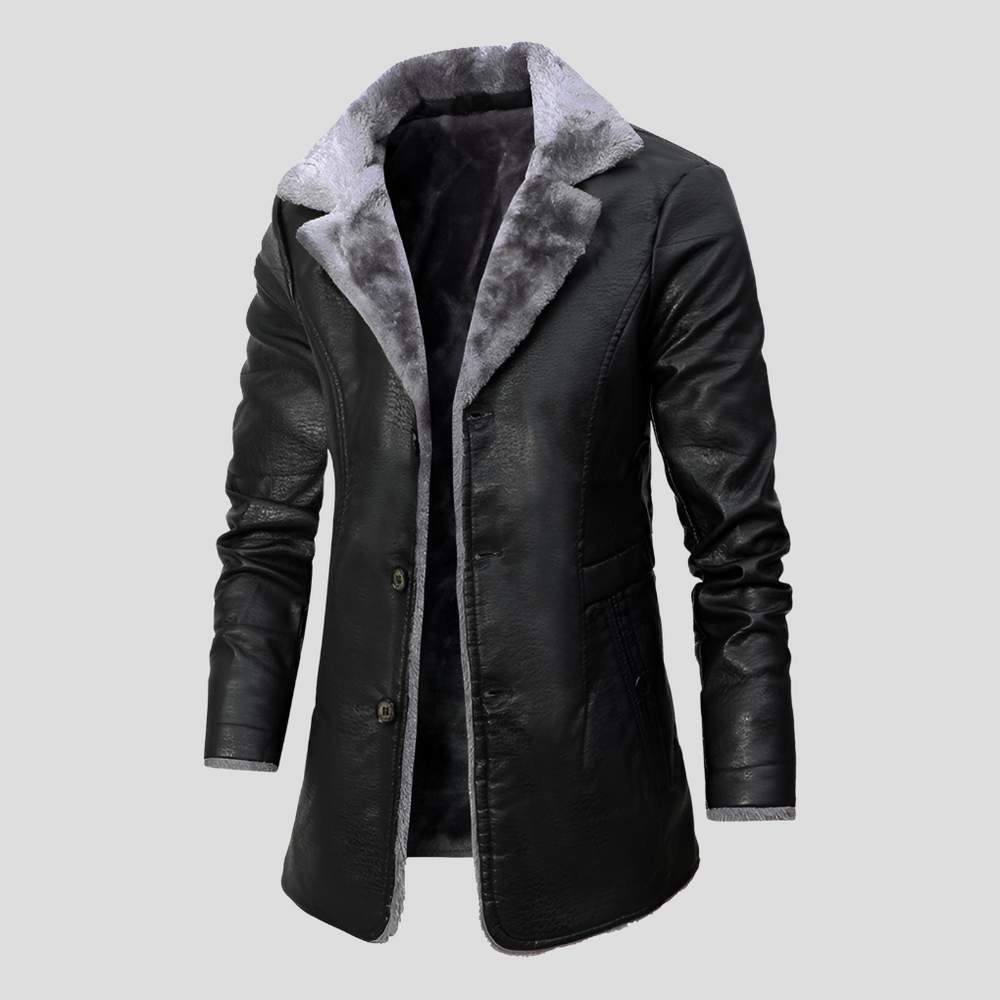 Herrenjacke Aus Gefüttertem Schafsleder