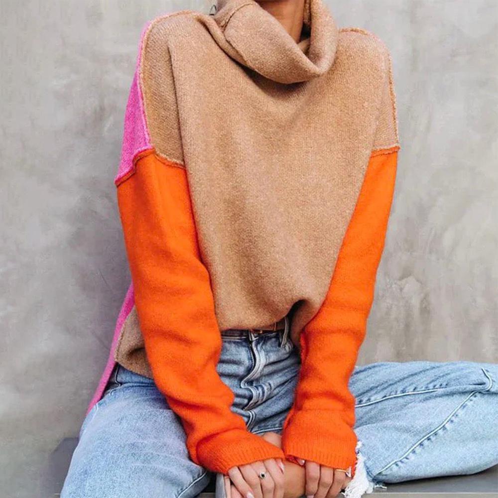 Schöner Colorblock Pullover