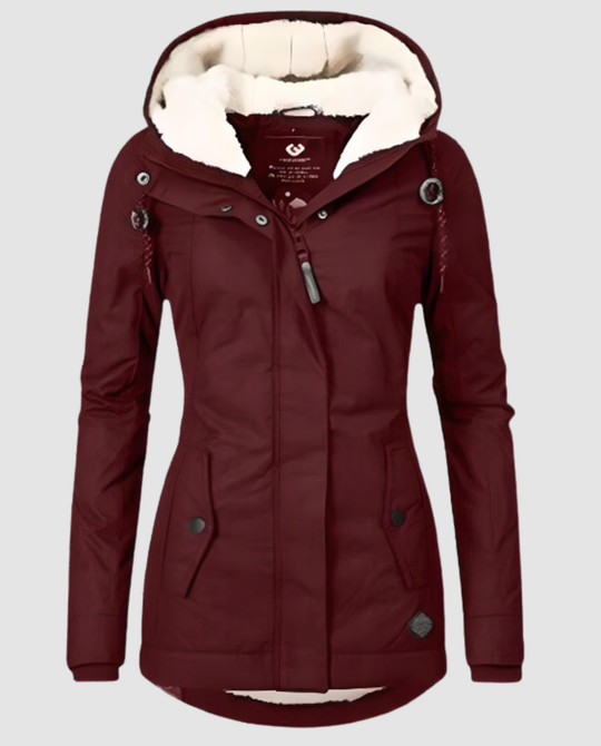 Lange Gefütterte Winterjacke Damen | Shop Nory