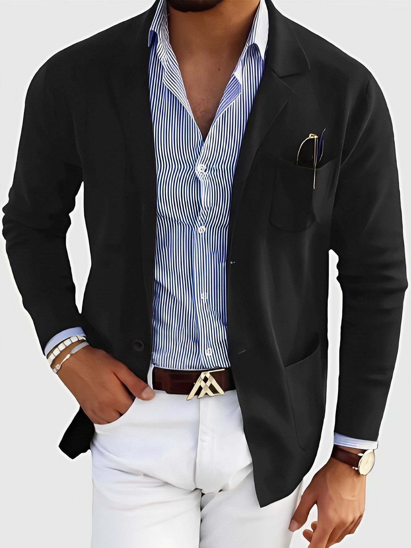 Shopnory | Lässiger Cardigan mit Taschen für Männer