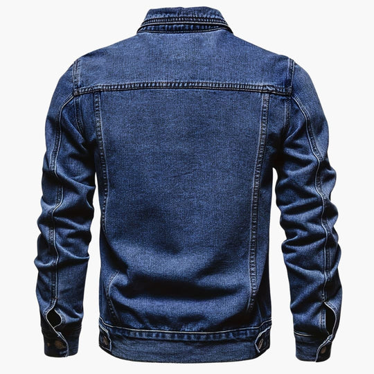Slim-Fit Freizeit-Denimjacke für Männer