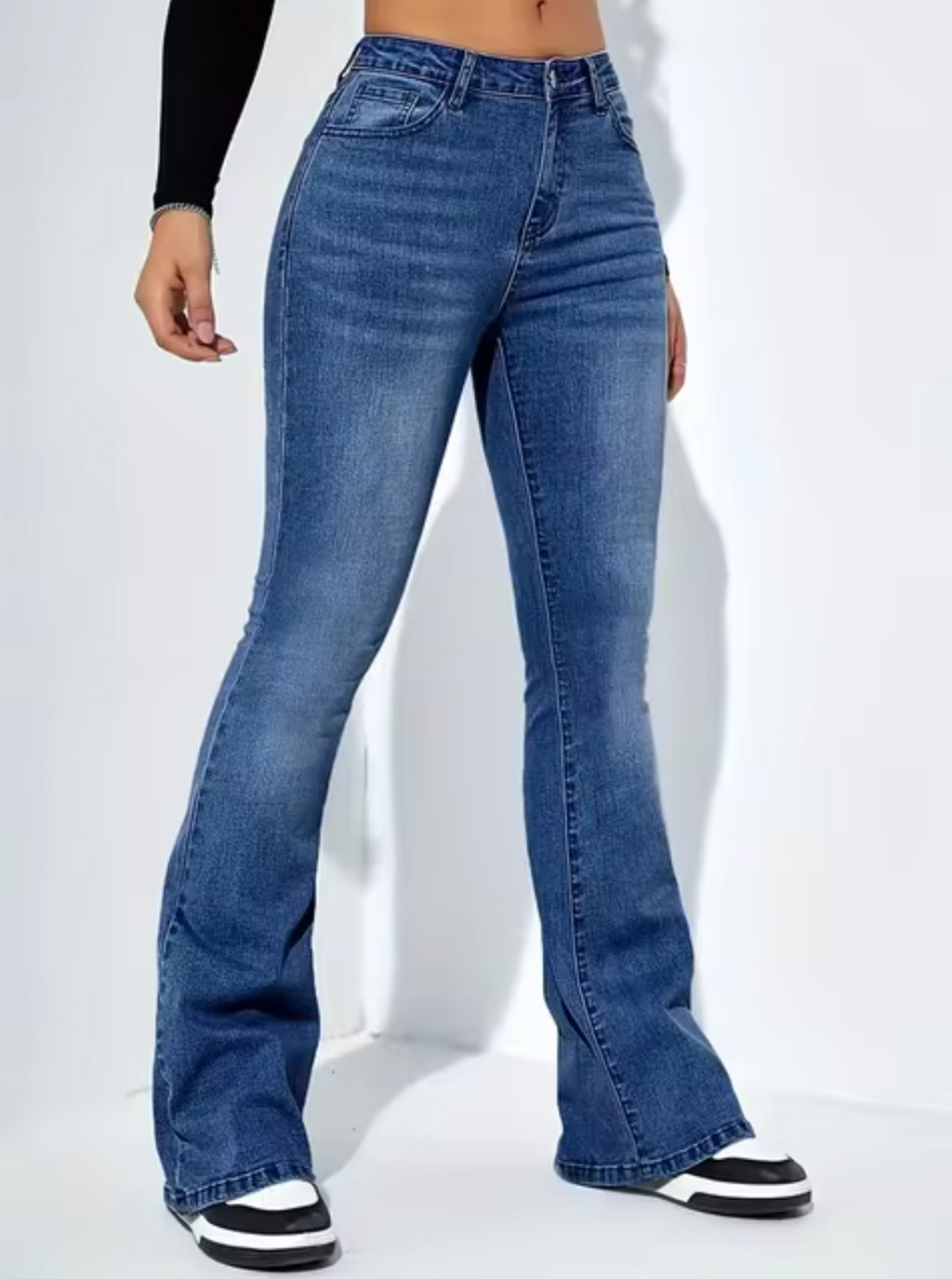 Schicke High-Waist-Schlagjeans für Damen