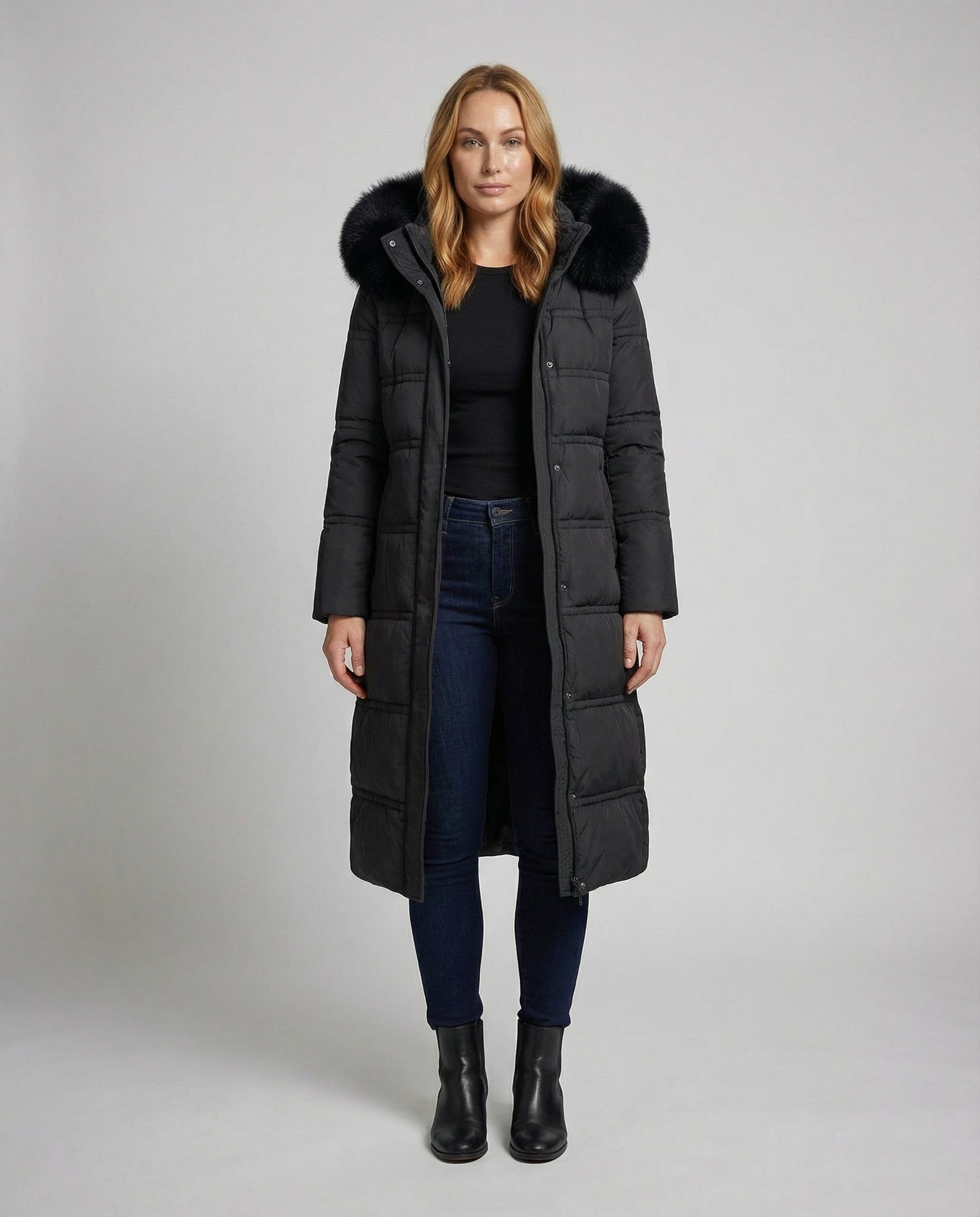 Taillierter Wintermantel Damen