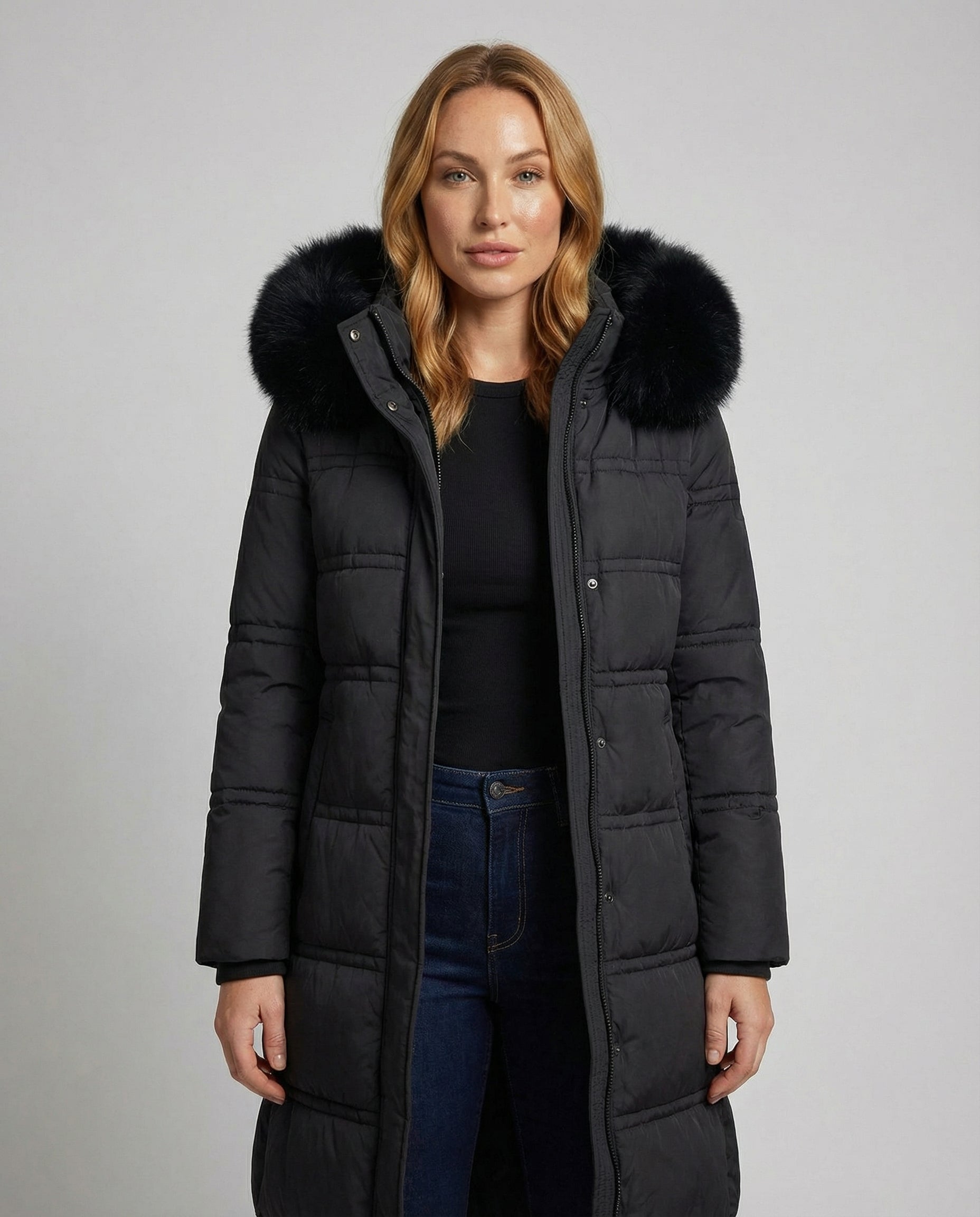 Taillierter Wintermantel Damen