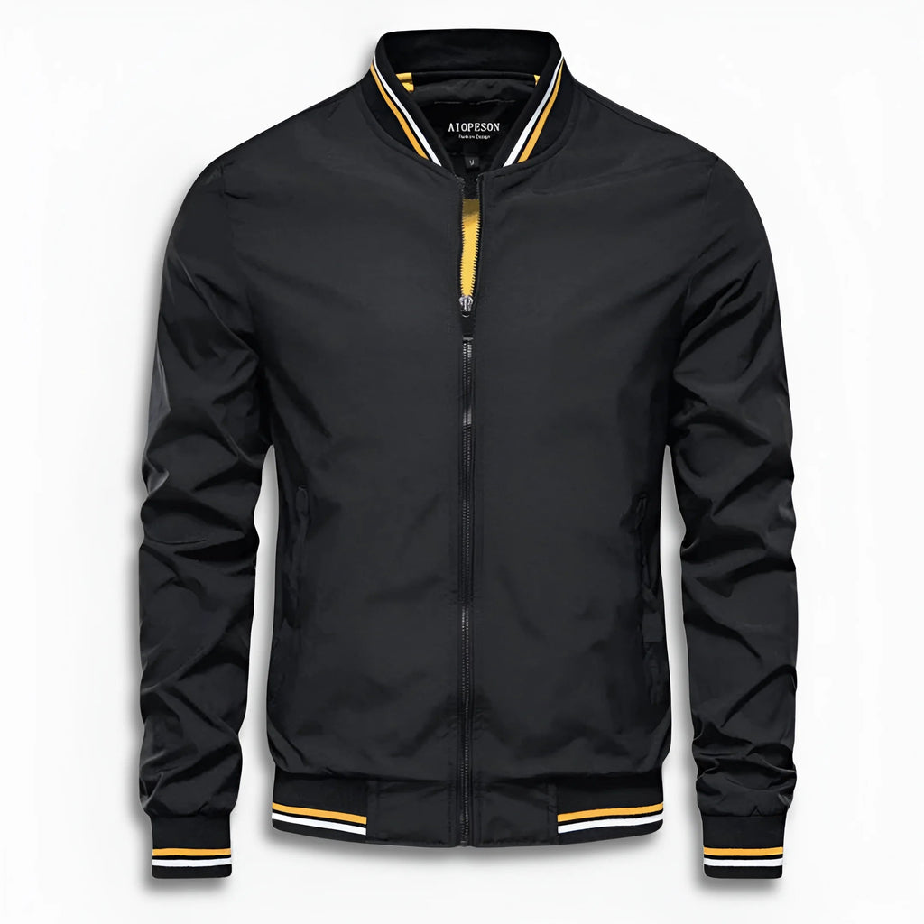 Herren Lässige Übergangsjacke mit Wasserabweisender Oberfläche & Stehkragen | ShopNory