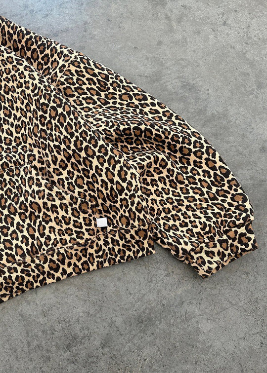 Leopardenmuster Hoodie und Jogginghose Set für Damen