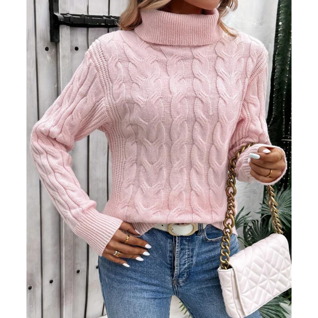 Klassischer Eleganter Rollkragenpullover