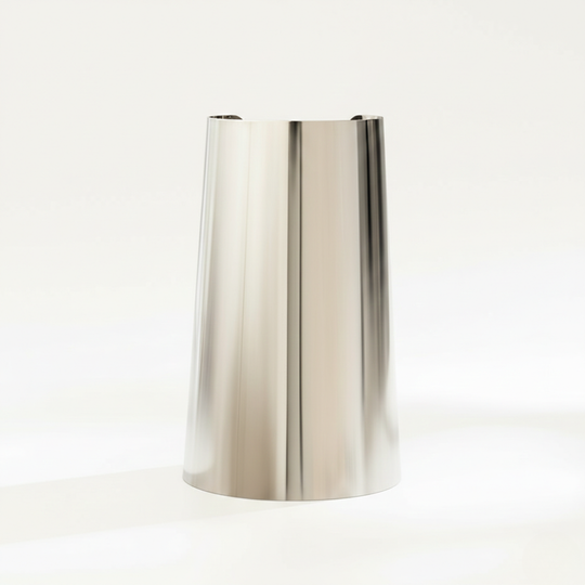Damen Breiter Offener Armreif in Glänzender Metalloptik | Shop Nory